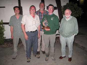 Nick Benge, Carl Forbes, Pete Reading, PC and Brian Marshall (Chair of WSRT). Photo by Steve Kett.